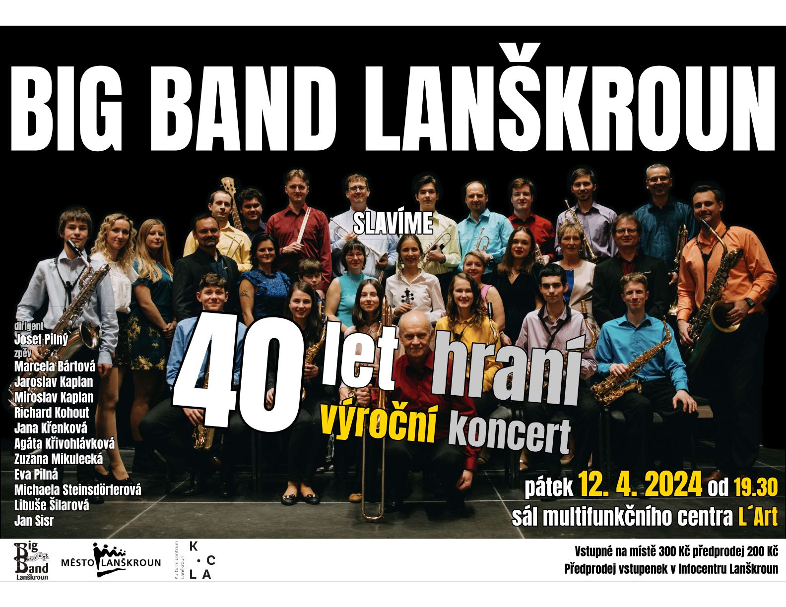 Výroční koncert 40 let - pozvánka